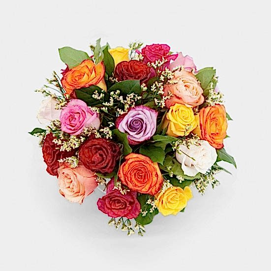 Multicolor Rose Garden  Valentine's Day
