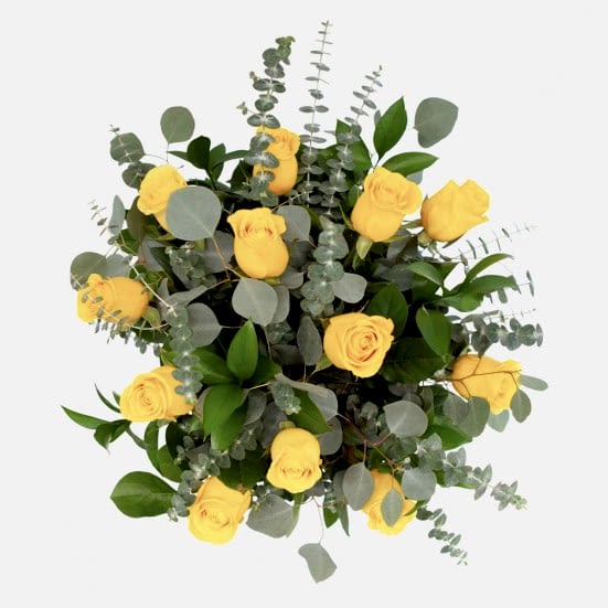 1-Dozen Yellow Roses Just Roses
