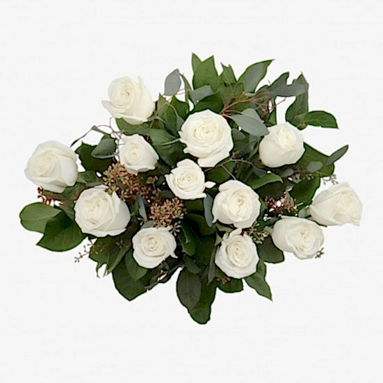 White Rose Bouquet  Anniversary