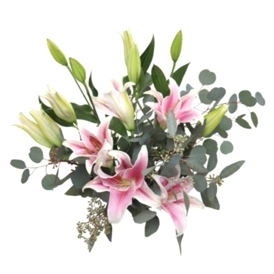 Pink Lily Bouquet  Anniversary