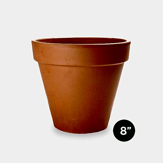 Terra Cotta Pot - 8'' Pottery