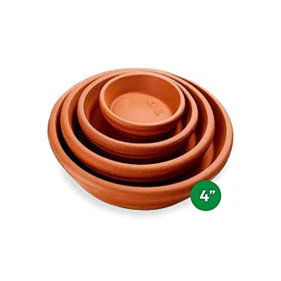 Terra Cotta Saucer - 4'' Saucers