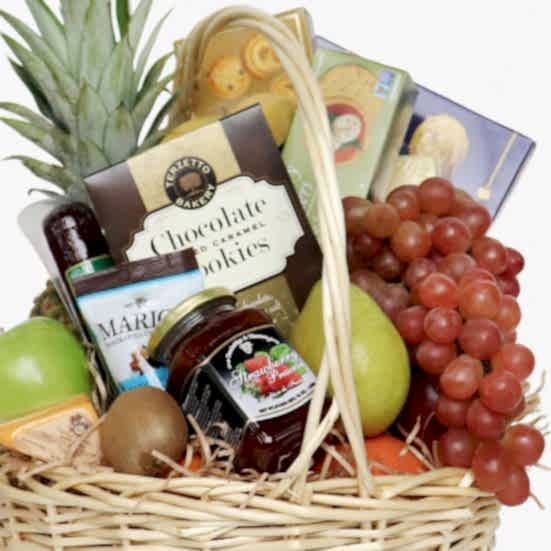 Fruit + Savory Snacks Gift Basket I'm Sorry