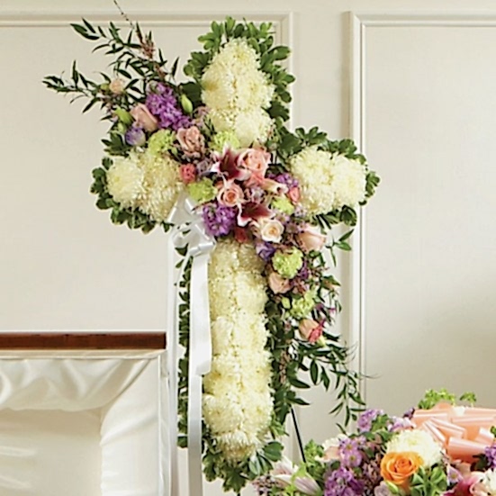 Sympathy Standing Cross Pastel Sympathy