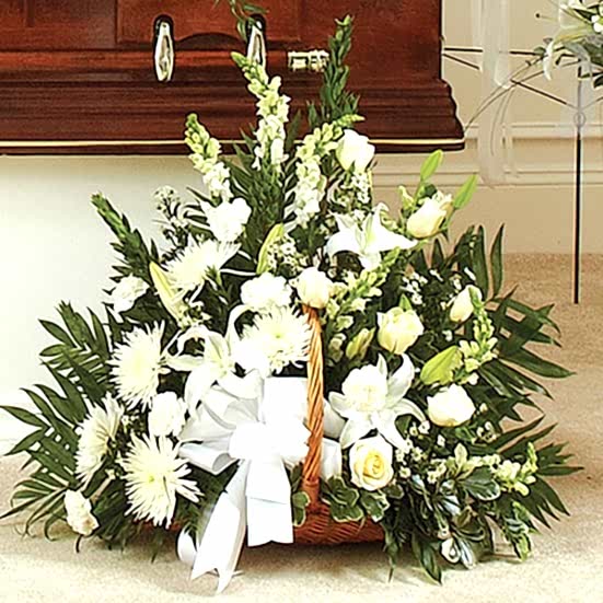 Thoughts and Prayers Fireside Basket Sympathy