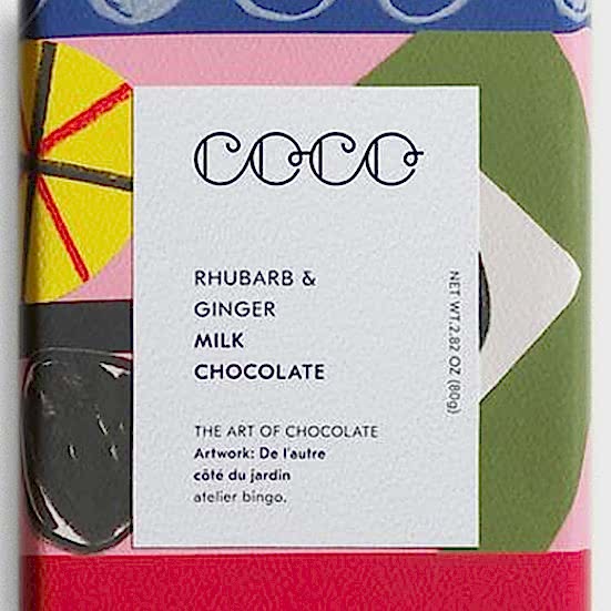 COCO Rhubarb & Ginger Milk Bar COCO Chocolatier