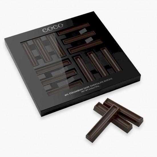 COCO Colombian Dark Chocolate Batons COCO Chocolatier