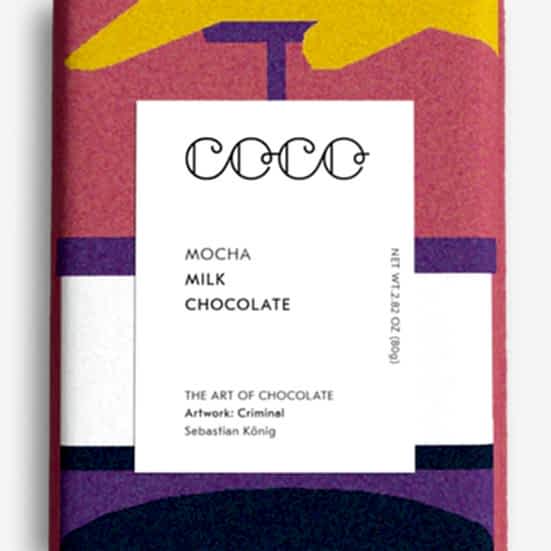 COCO Mocha Milk Chocolate Bar COCO Chocolatier