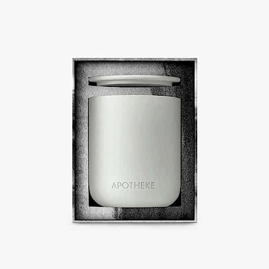 Apotheke Charcoal 2-Wick Ceramic Candle Apotheke