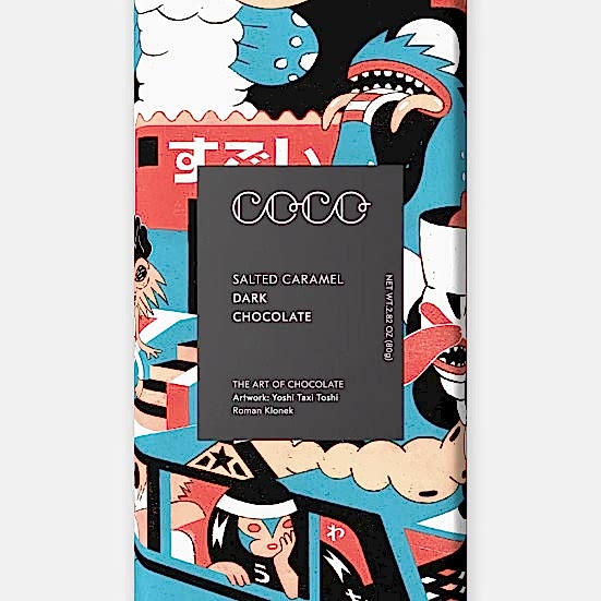 COCO Salted Caramel Dark Bar COCO Chocolatier