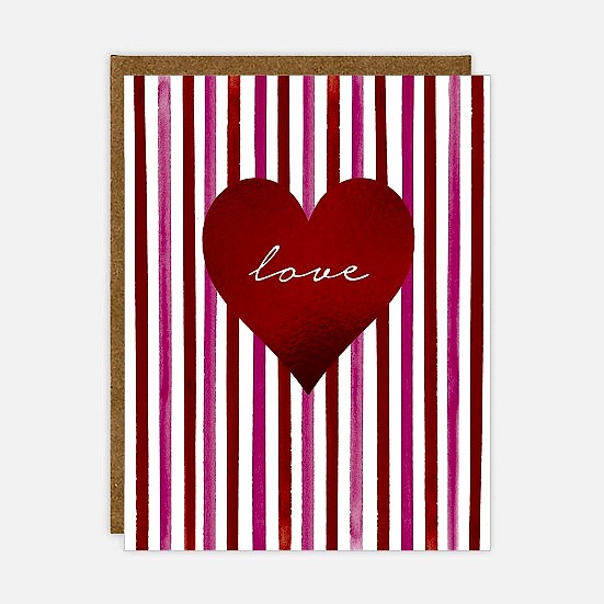 Red Love Heart Card Love & Romance