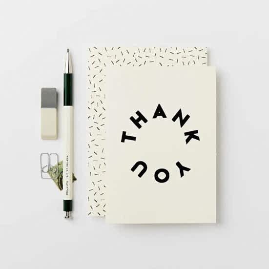Thank You Circle Greeting Card Katie Leamon