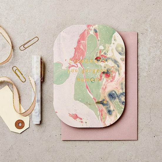 Marble Congrats Card Katie Leamon