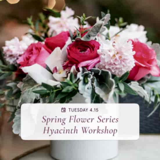Spring Flower Series: Hyacinth Arrangements - Apr 15th Workshops