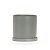 5'' Gray Ceramic + Saucer